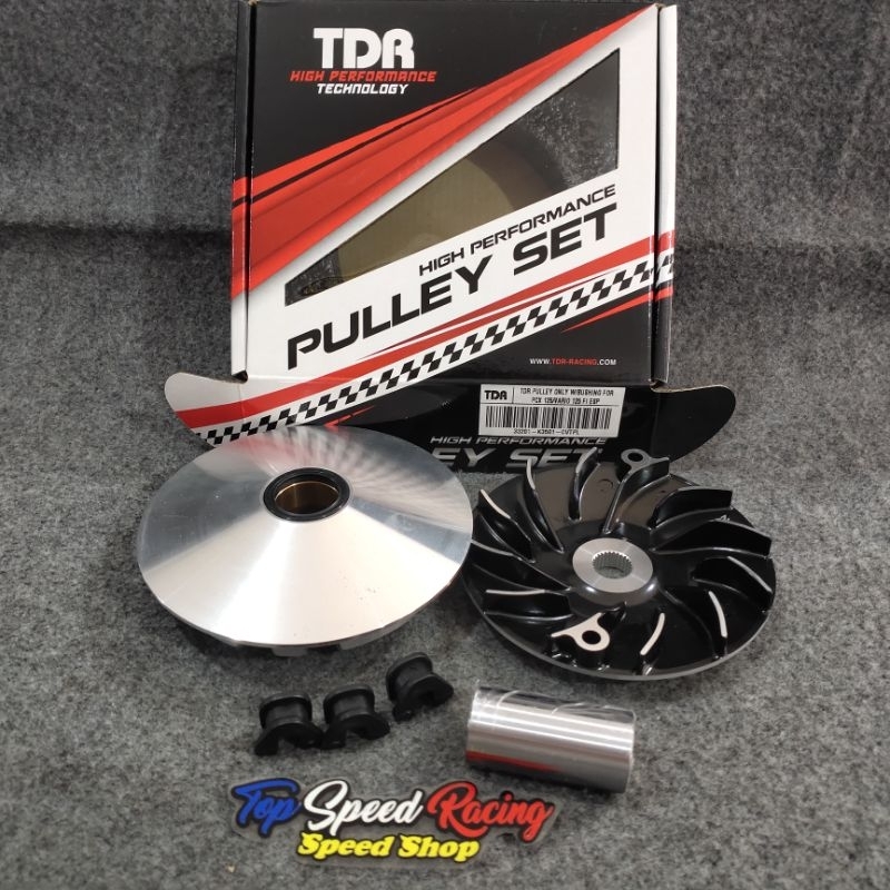 PULLY SET TDR RACING RUMAH  ROLLER  13,5 DRAJAT BUAT VARIO 125 / VARIO 150 / PCX 150 / ADV 150