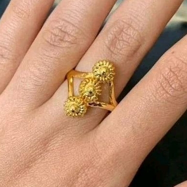 24k cincin emas asli kadar 99,99%.