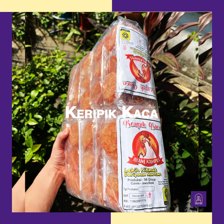 

Kripca Keripik Kaca Ayam Kampus 1 Bal - Keripik Kaca Kripca Pedas