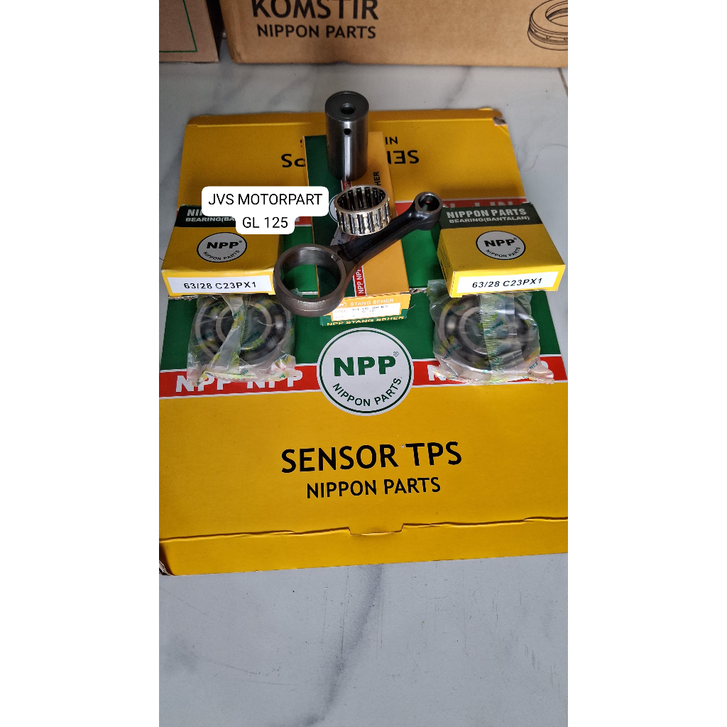 JVS - Stang Seher GL 125 Plus Bearing Kruk As kiri Kanan Original NPP