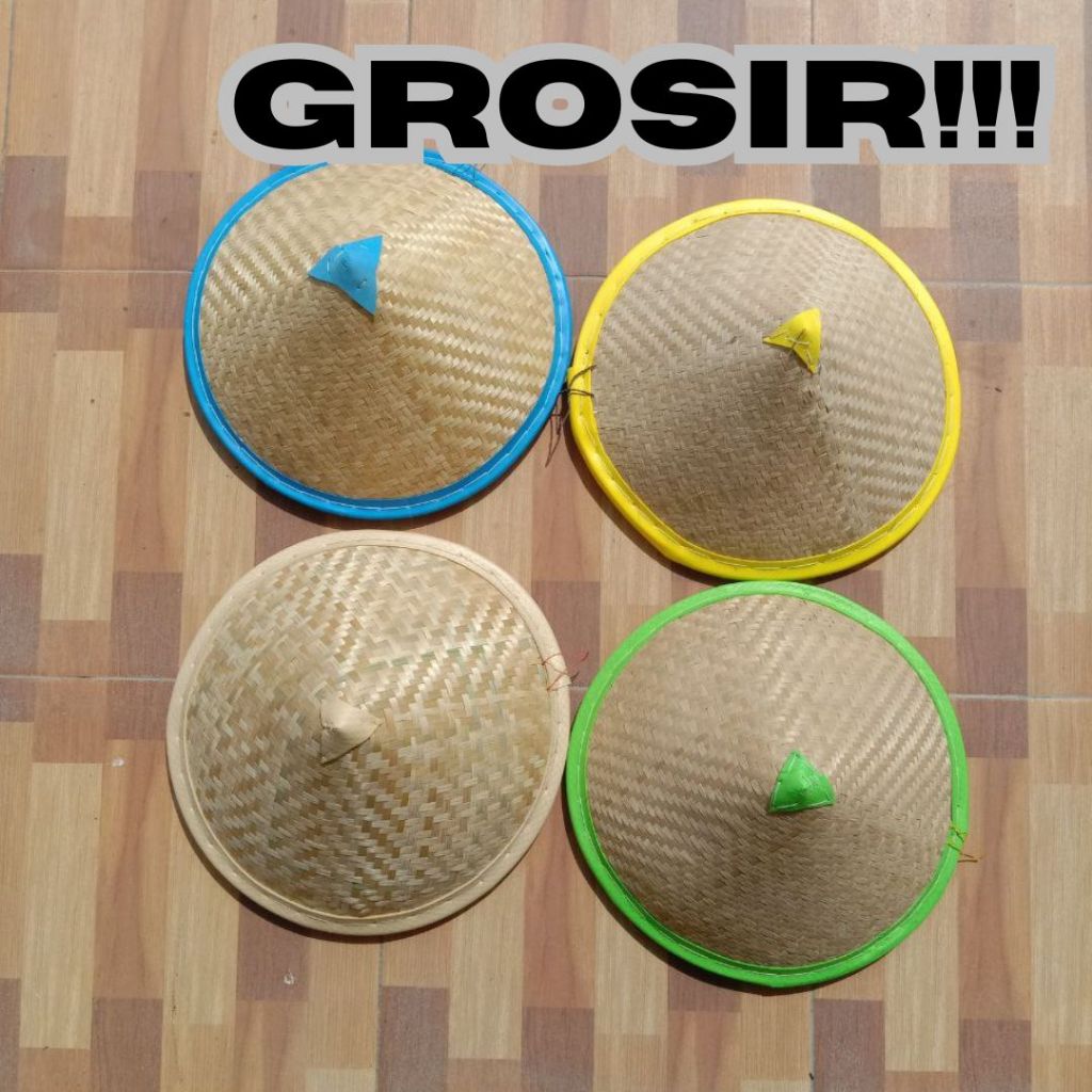 MURAH Caping Topi Petani Tradisional PREMIUM