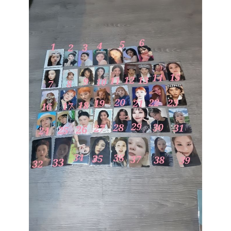 RED VELVET PHOTOCARD PC SEULGI IRENE JOY FEEL MY RHYTHM QUEENDOM PSYCHO RBB LA ROUGE SEASON GREATING