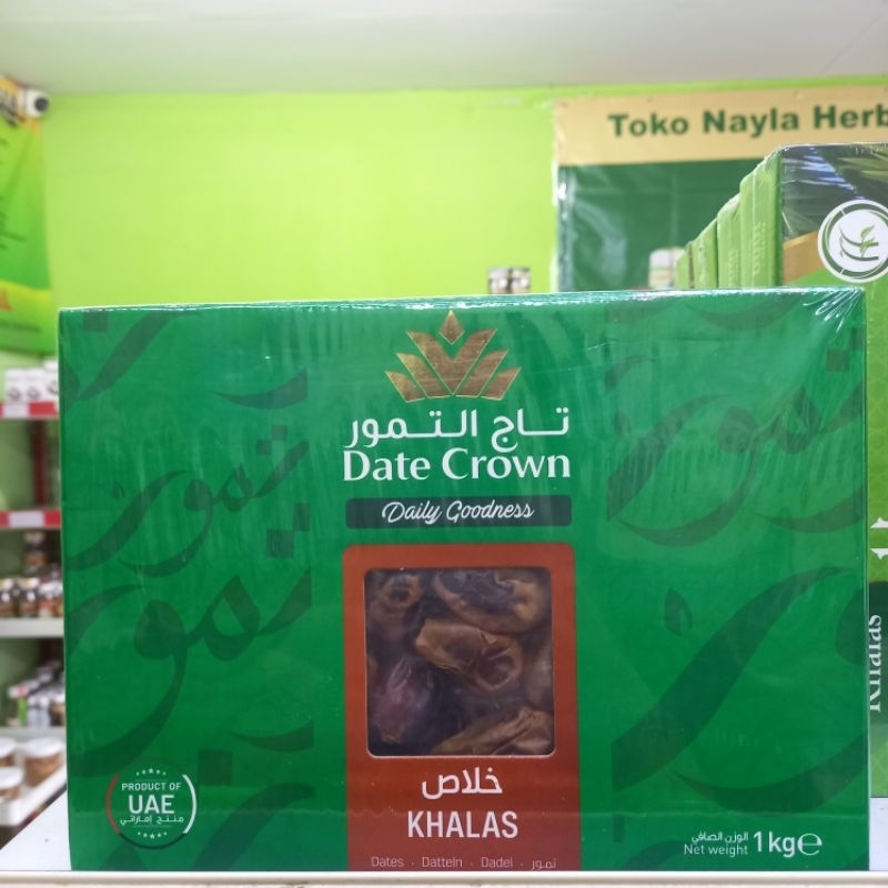 

Kurma Date Crown Khalas 1 kg new expired 2025