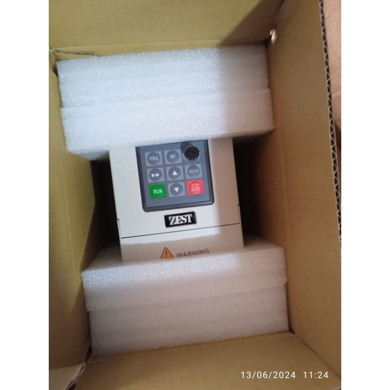 INVERTER VFD ZEST 1 PHASE TO 1 PHASE 1.5kw / 2hp 220v D12-S1-1R5G