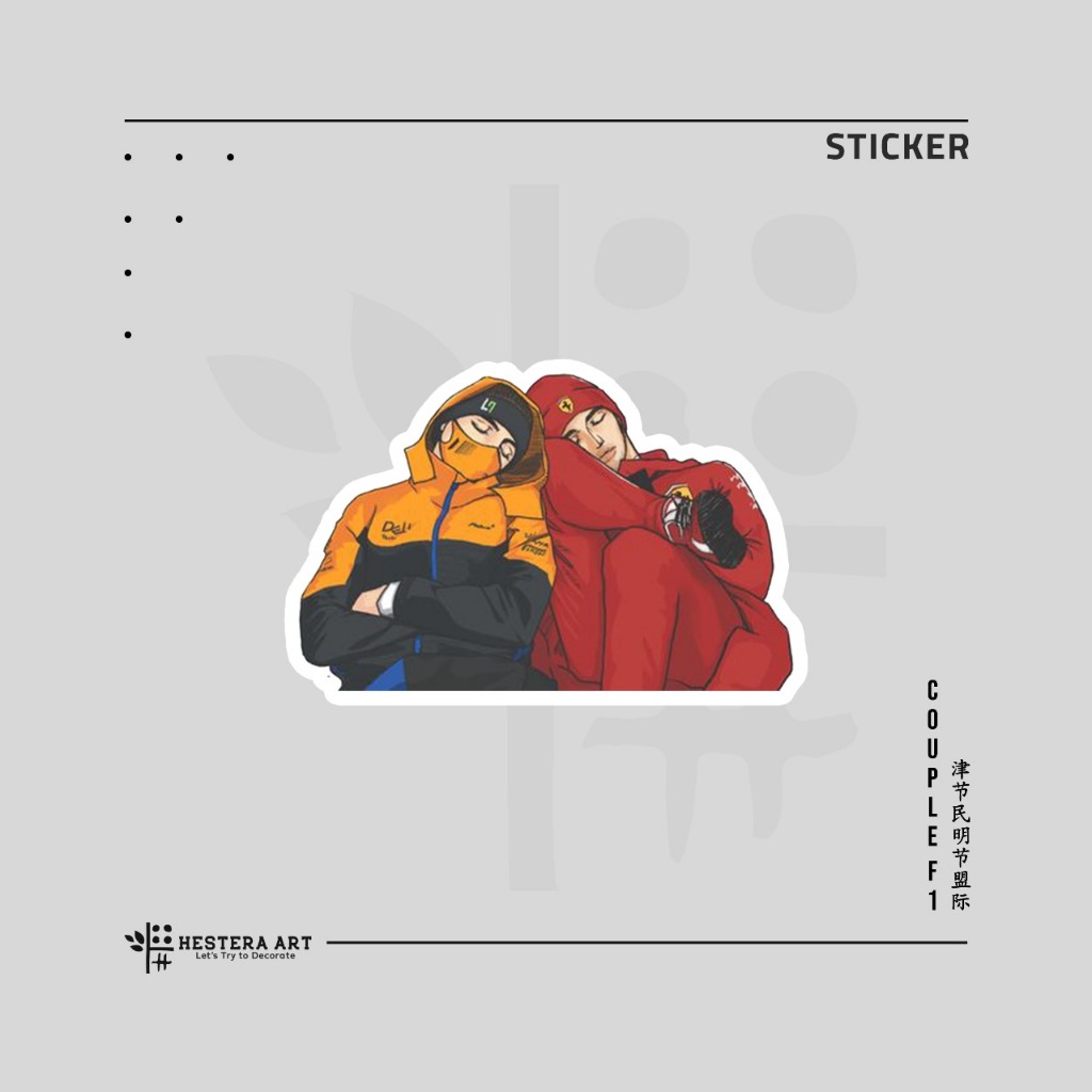 

Stiker Formula 1 F1 Sticker Vinyl Doff Laminasi | Couple F1