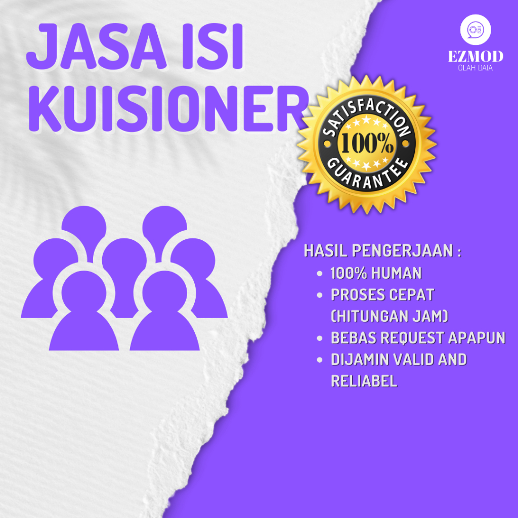 JASA ISI KUISIONER SURVEI/VALID DAN RELIABEL/KUISIONER ONLINE