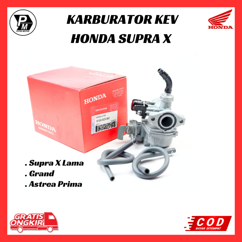 Karburator Supra X lama Ori Premium / Karburator Honda Supra X lama - Grand - Astrea Prima Kode KEV