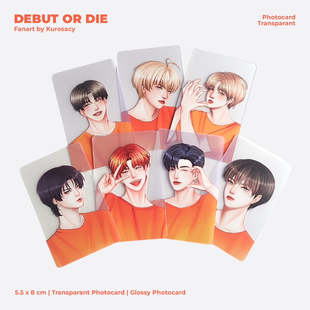 DMJ/DEBUT OR DIE PHOTOCARD TRANSPARANT TESTAR [by Kurosacy]