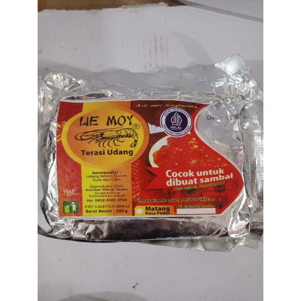 

TERASI UDANG LIE MOY SINGKAWANG / TERASI/BUALCAN SIAP SAJI KALIMANTAN / TERASI PANGGANG 250GRM