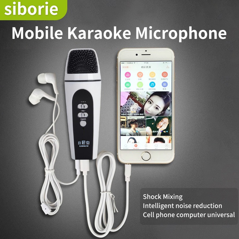KODE T32Q Siborie MIC919 Mobile Microphone for Smartphone and PC Android iPhone