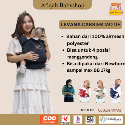 levana air carrier / levana solid / cuddleme levana air / cuddleme levana / gendongan bayi levana