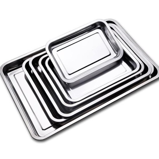 KODE K23H Promo 3 PCS Nampan Stainless Steel  Baki  Baking Tray Ukuran 272 3222 3627CM