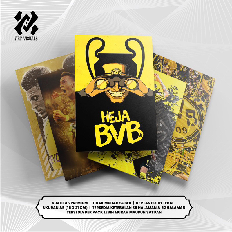 

Buku Tulis Custom Tema Sepakbola BORUSSIA DORTMUND Terlengkap Termurah Model Bebas Pilih Foto / Buku Tulis Sekolah / Buku Catatan