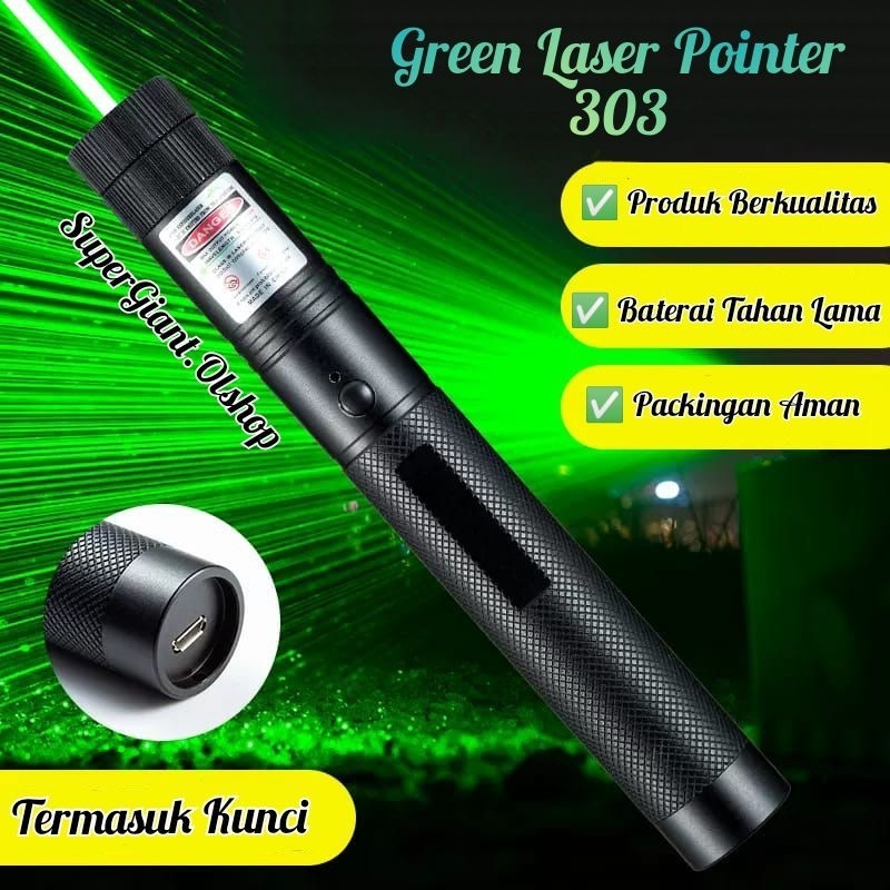 GREEN LASER POINTER 303 ORIGINAL BERKUALITAS ,,