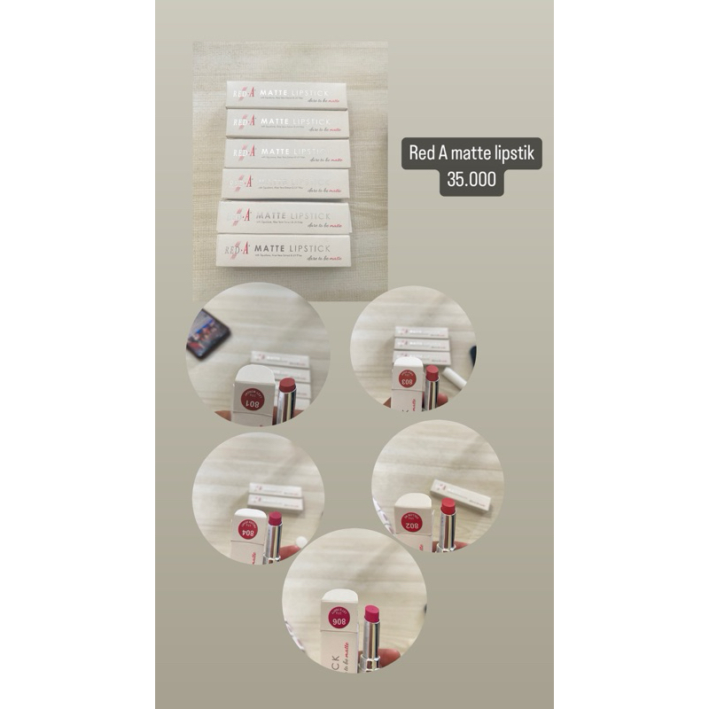 viva red A matte lipstik