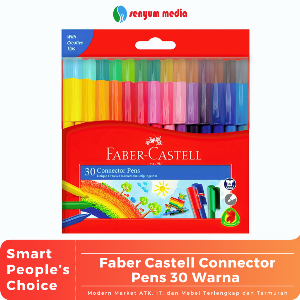 

Faber Castell Connector Pens 30 Warna (1 Pcs) (S:SET)