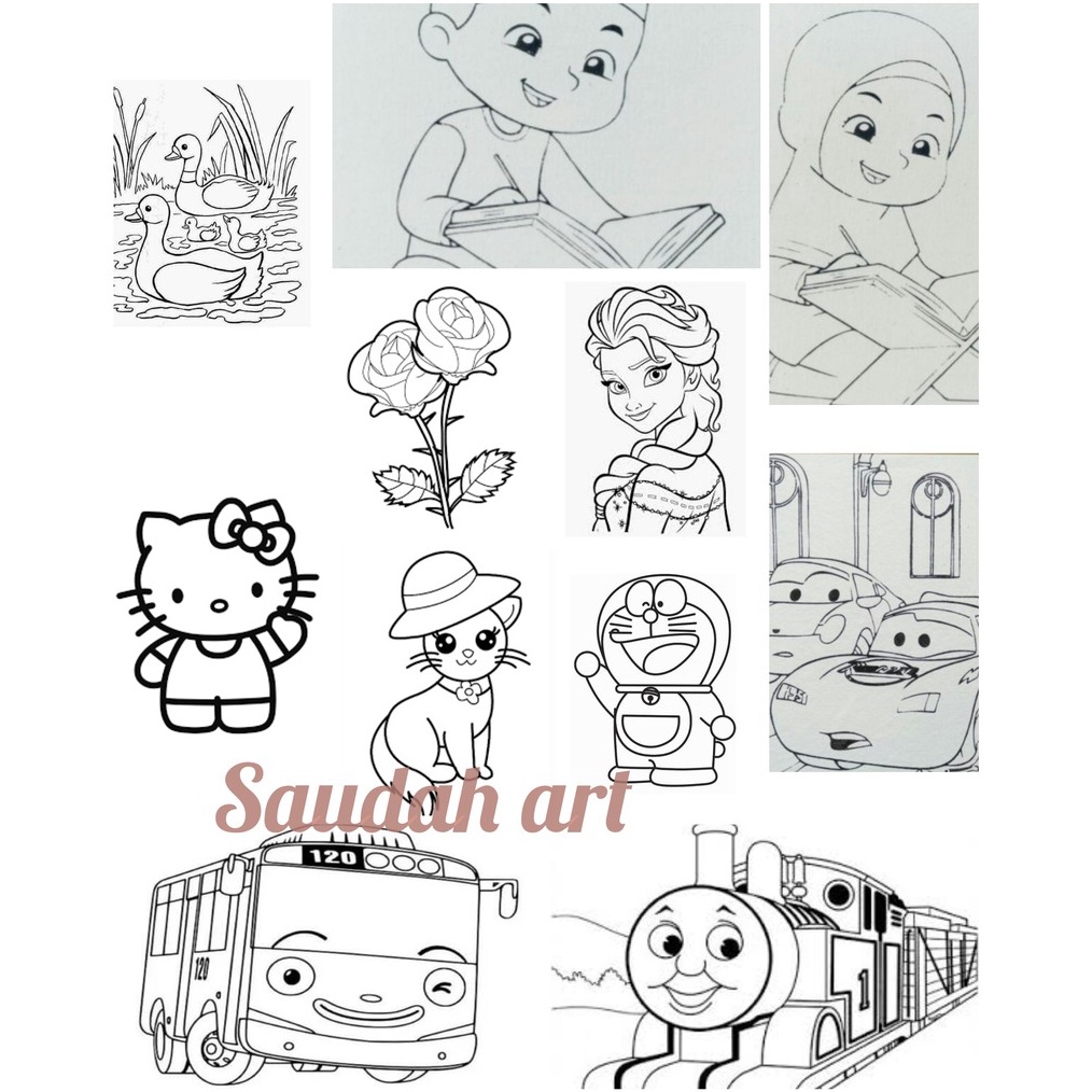 

PALING DIMINATI Kanvas Canvas Lukis Sketsa 2x2