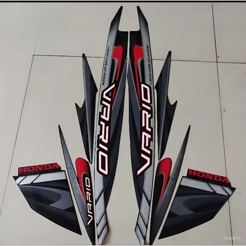 STRIPING STIKER HONDA VARIO 110 KARBU 2009 HITAM STANDAR KUALITAS TERBAIK