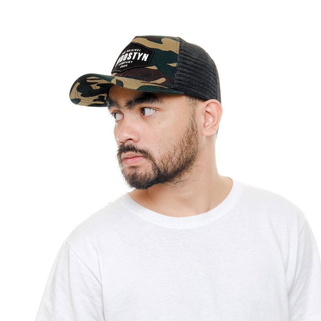 Topi Trucker EDSTN Premium Outdor CAMO BLACK