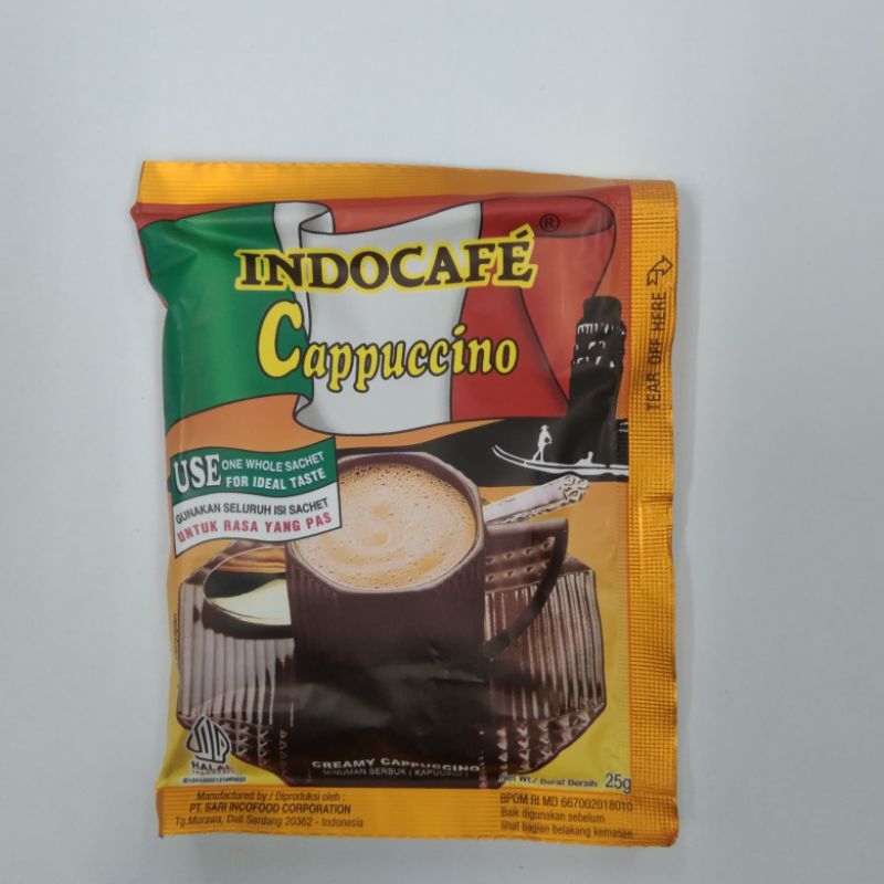 

Indocafe Cappuccino coffee instant 10x25gram