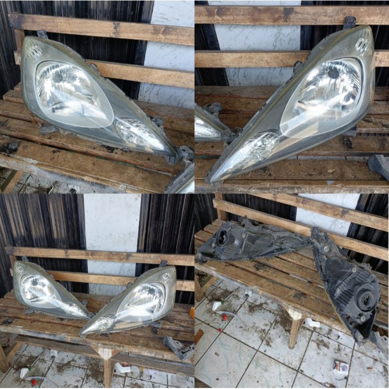 refrektor reflektor reflector head lamp lampu depan headlamp kanan / kiri ori original honda jazz ge