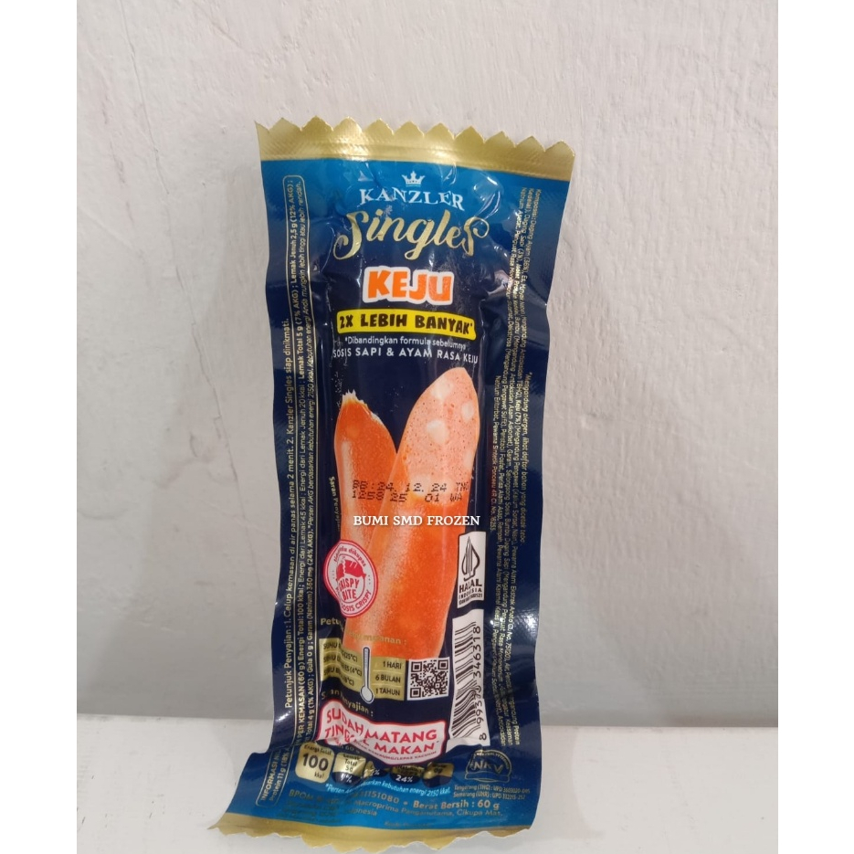 

Kanzler Singles Keju 2x [ 1 pcs ] | Kanzler Sosis Keju 2x