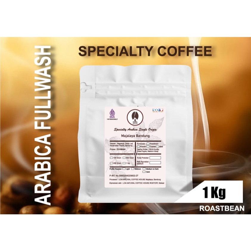 

FULLWASH SINGLE ORIGIN SPECIALTY 100%ARABICA 1 KG