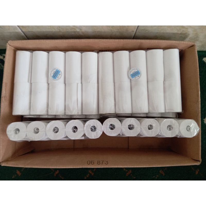 

Paket Kertas Thermal 57X30 1carton isi 10 pack polos non cover