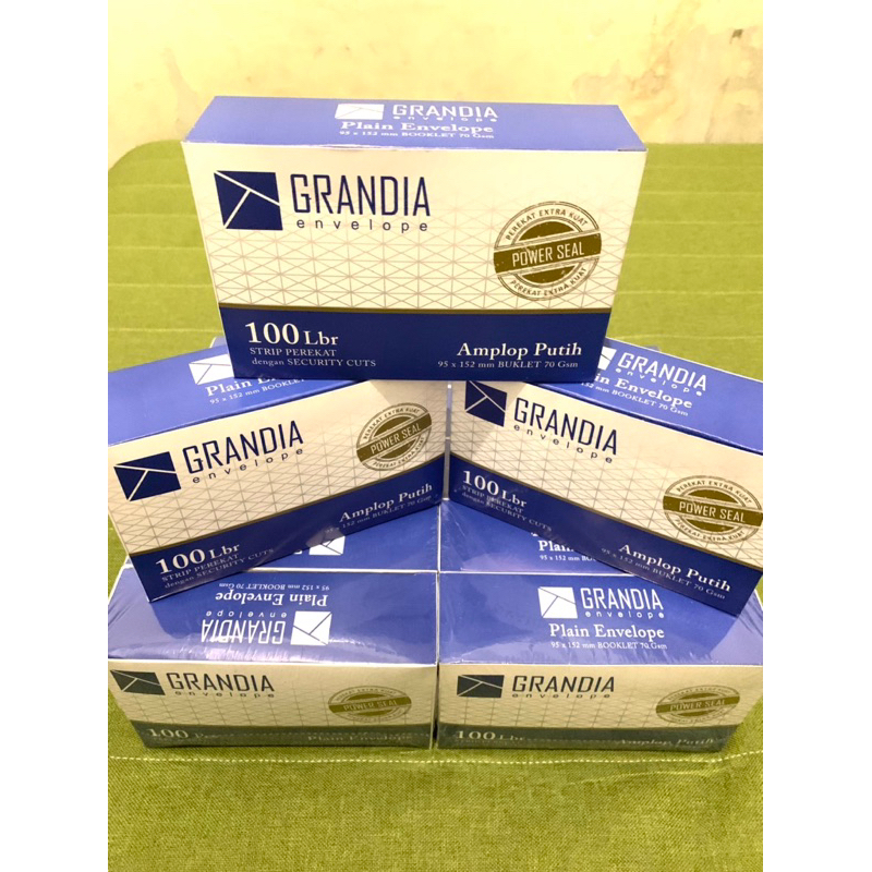 

Amplop Putih Polos Grandia 104 (isi 100 Lembar)