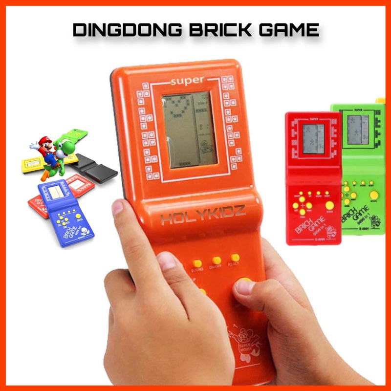 Mainan Gameboy Jadul 999 / Mini Brick Game Dingdong Nostalgia 1990