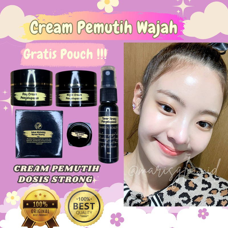 CREAM PEMUTIH WAJAH (PAKET PENGELUPASAN) CREAM PEMUTIH WAJAH AMPUH