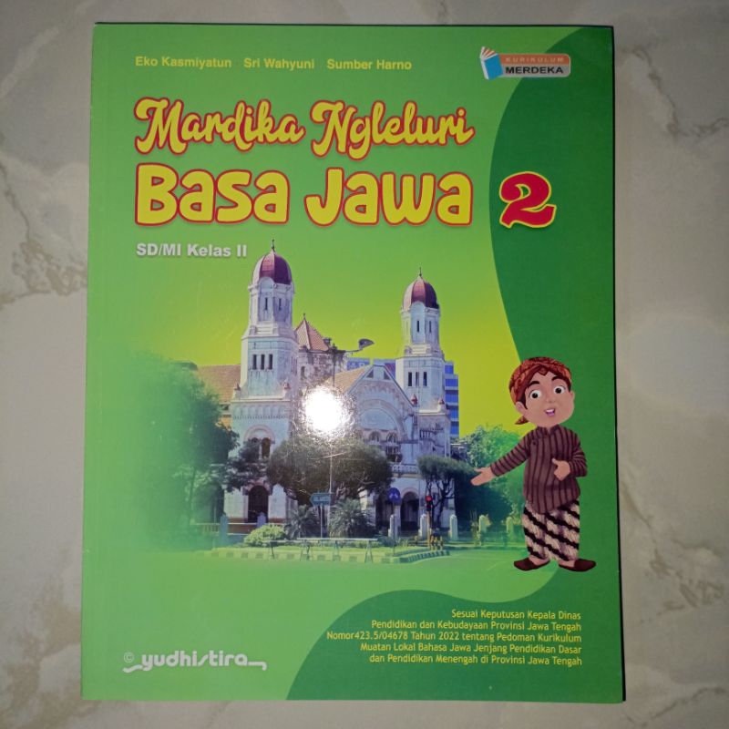 Buku Mardika Ngleluri Bahasa Basa Jawa Kelas 2 II SD MI Penerbit Yudhistira Yudistira Kurikulum Merd