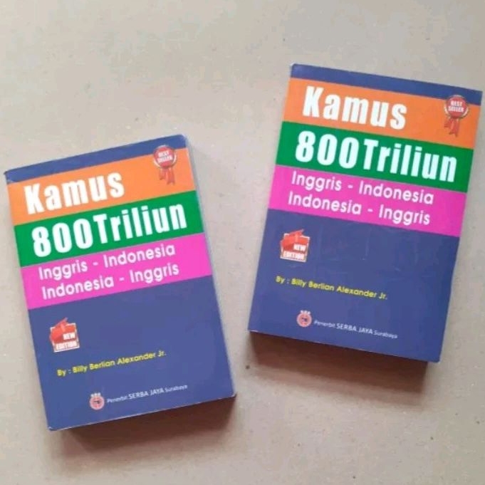 Kamus bahasa Inggris Indonesia 800 Triliun|kamus inggris kecil warna|kamus bahasa inggris serba jaya