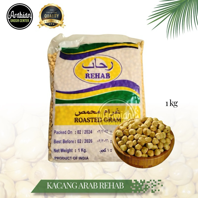 

Kacang Arab Panggang 1 Kg Chickpeas Original Premium | Kacang Arab India Oleh Oleh Haji & Umroh