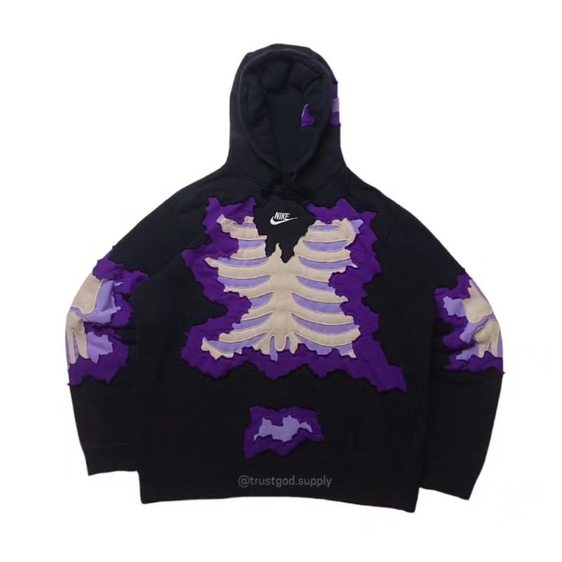 REWORKED NIKE SKELETON HOODIE