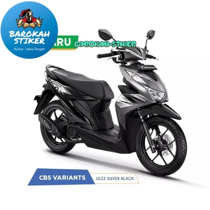 striping stiker motor Honda beat LED esp fi CBS 2023 silver abu Lis hitam