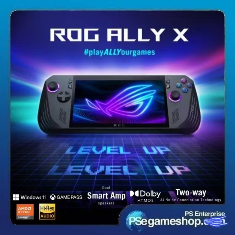 ASUS ROG Ally X (2024) RC72LA Gaming AMD Ryzen Z1 Extreme 1TB SSD Windows 11 Gaming