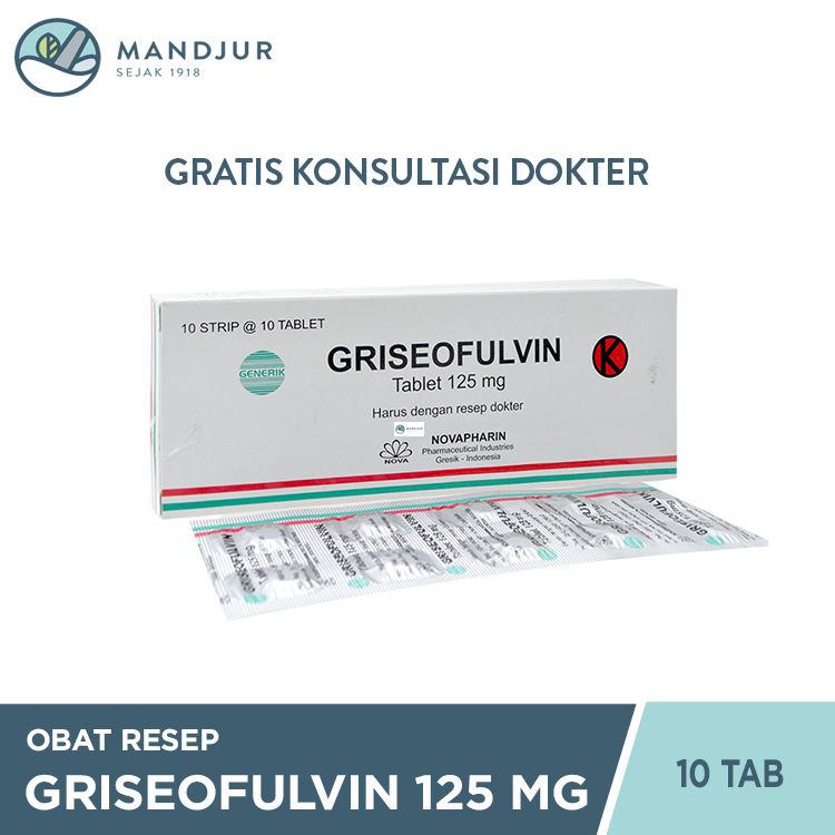 Griseofulvin 125mg 10 Tablet