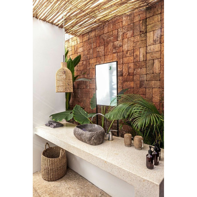 Washtafel Batu Alam  ( Bibir tipis)