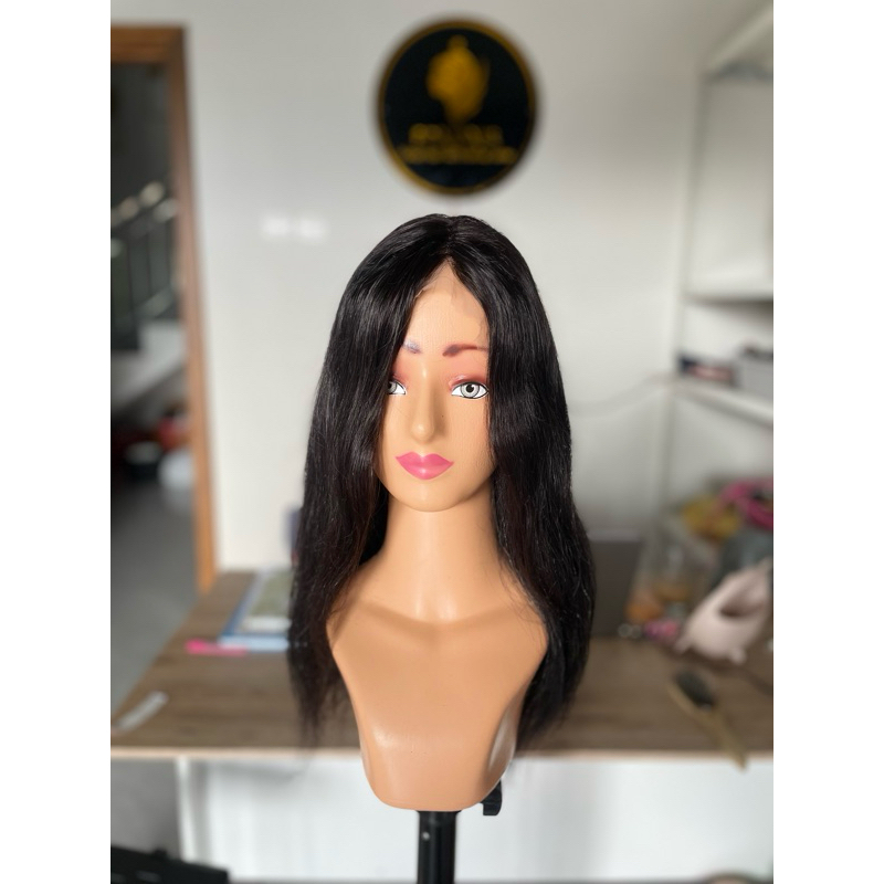wig human hair 100% asli