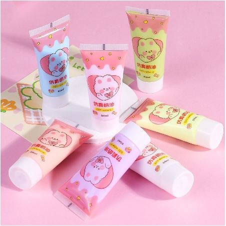 

(Free Spuit) Deco Cream 50ml Liquid Clay DIY Hias Case Frame Lem Deco Krim Resin Clay Lem DIY, Deco Cream,Glue Resin DIY
