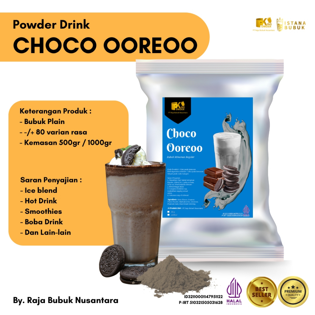 

Bubuk Minuman Regular Rasa Choco Ooreo