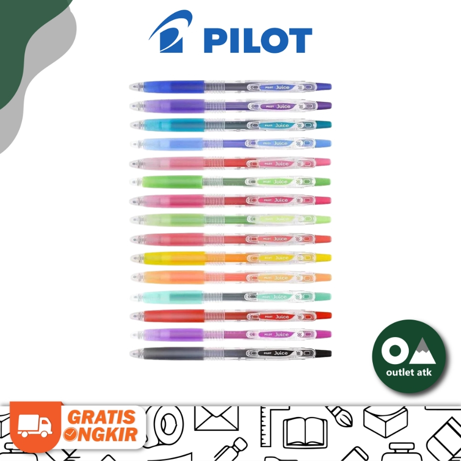 

Pulpen Cetek Gel Pen Pilot Juice 0.5mm Jepang Asli LJU-10
