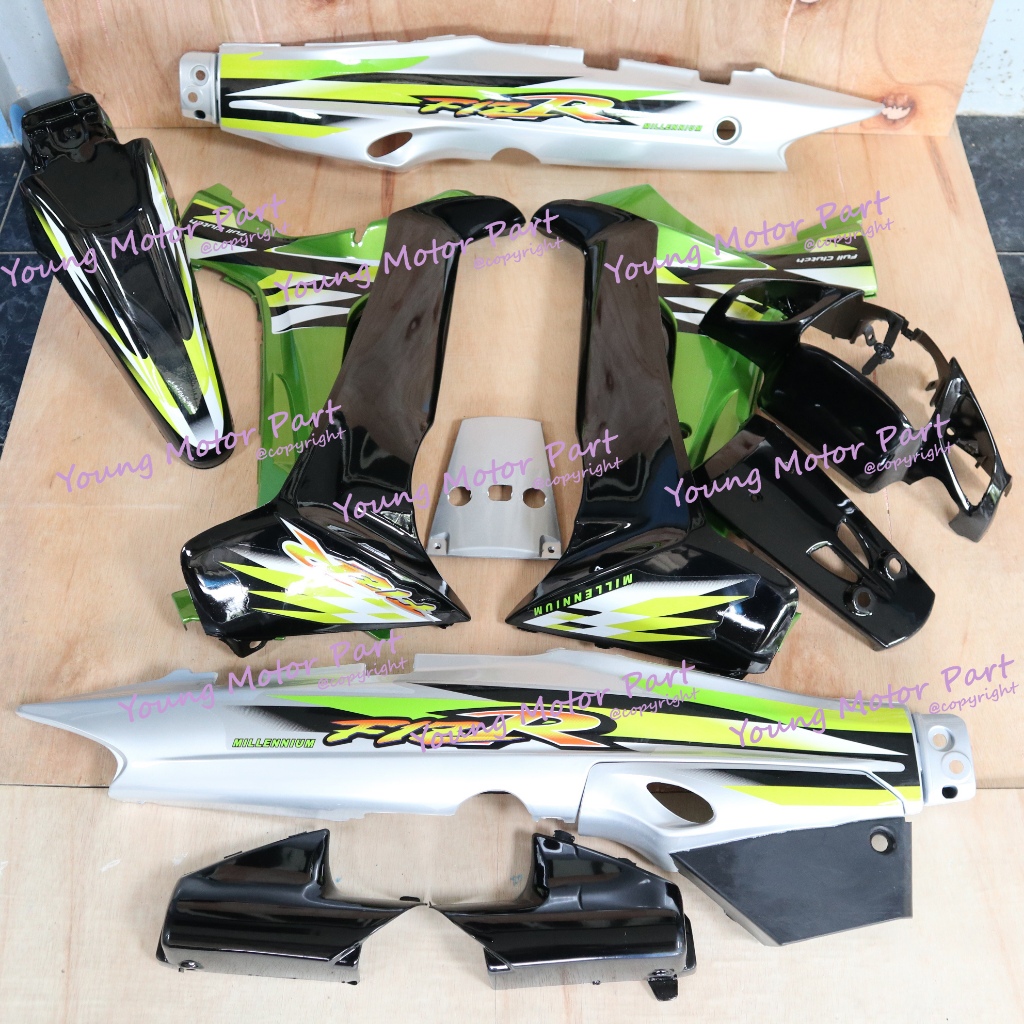 Cover Bodi Full Set Body Fizr Fiz R Millenium Hijau
