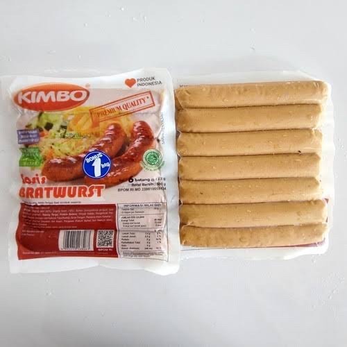 

Kimbo sosis bakar bratwurst original isi 7pcs 500gr