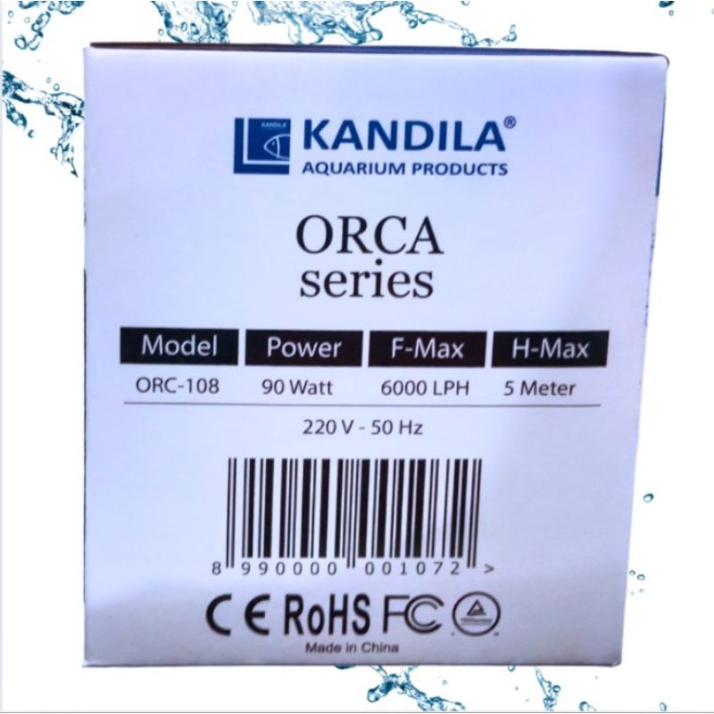 KANDILA ORCA ORC 108 POMPA KOLAM AQUARIUM HIDROPONIK