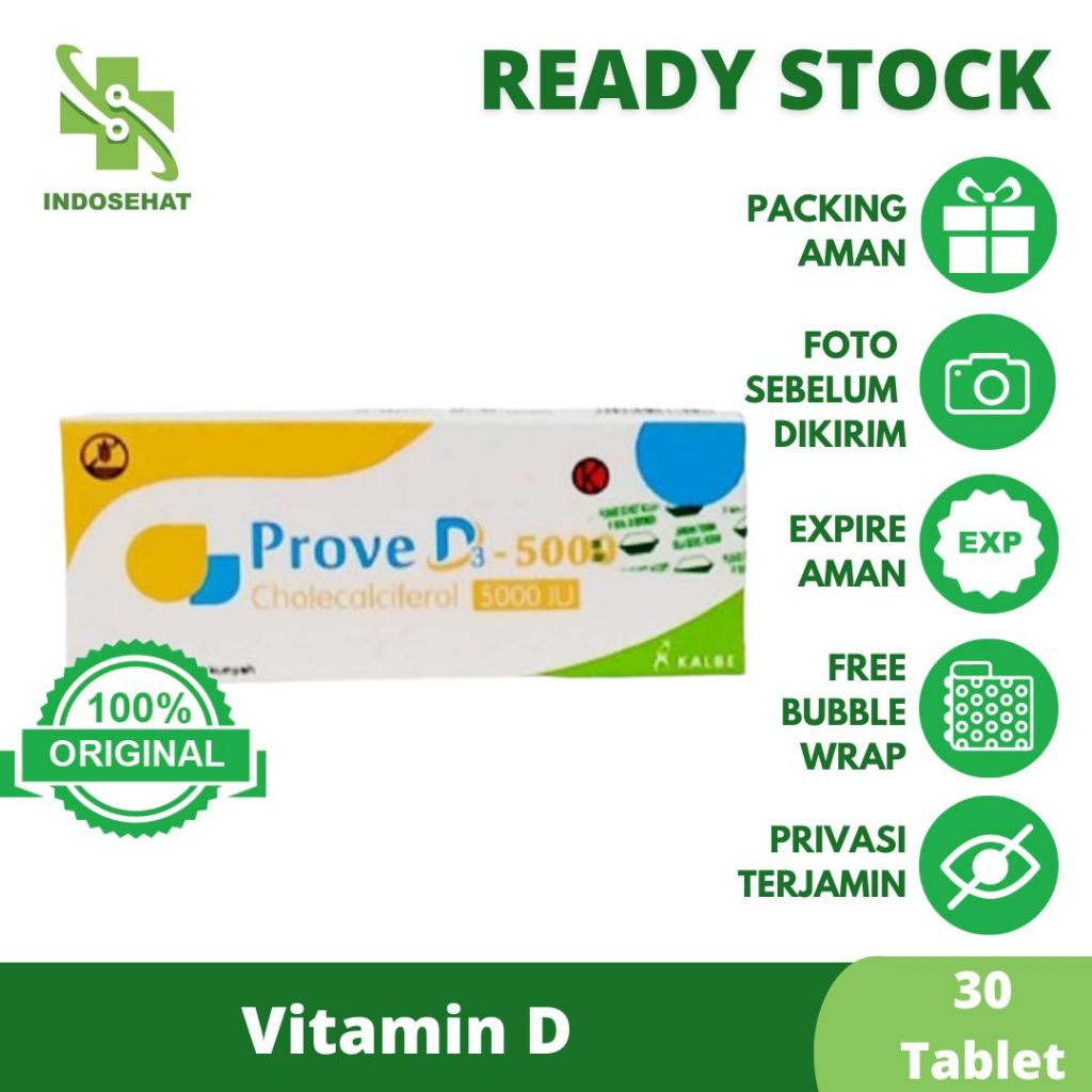Prove D3 Per box isi 30 Tablet - Vitamin D3 5000IU