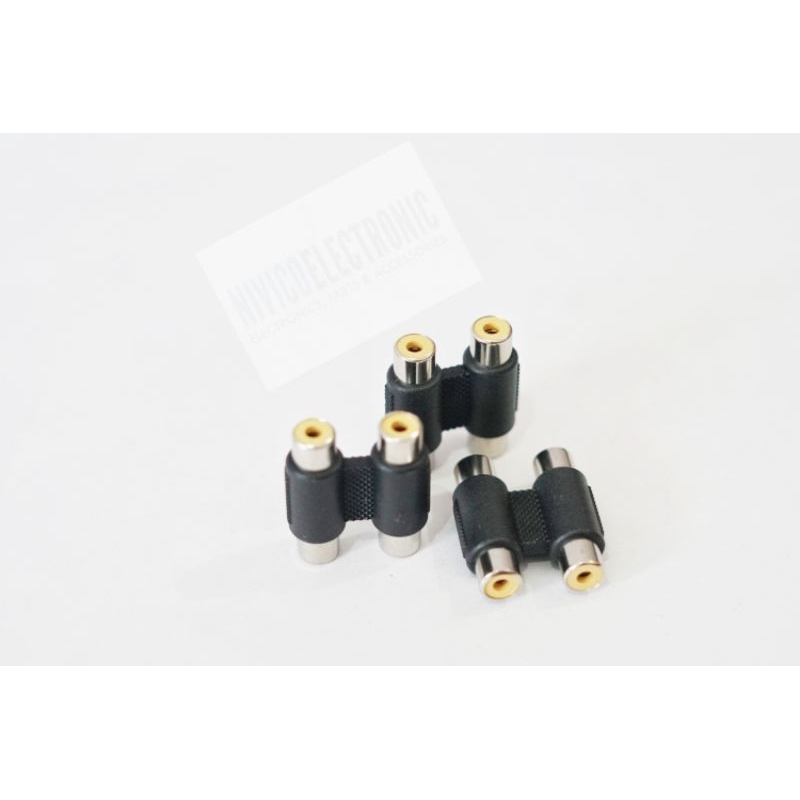Jack HRCA Cover Female Socket Sambungan RCA 2-2 Konektor
