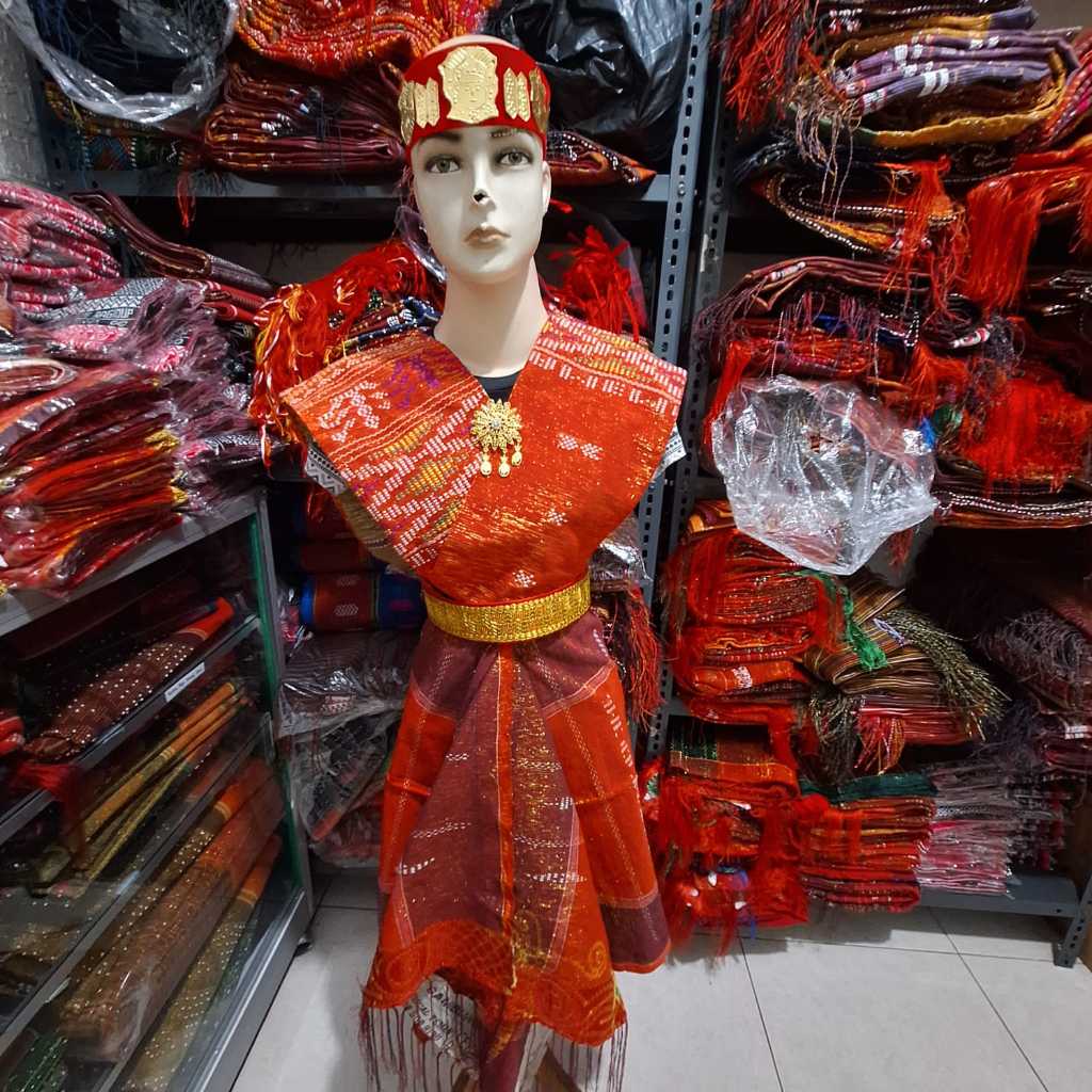 TERLARIS Paket Baju Adat Batak Paket 5 Ulos Etnic Batak - Ulos Sadum