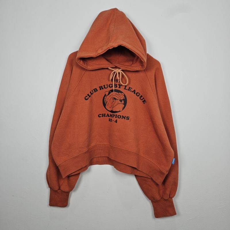 crop oversize hoodie pullover CLUB RUGBY LEAGUE BY FORTUNE APPAREL pria wanita bigsize besar jumbo s